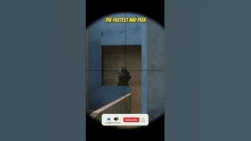 THE FASTEST MID PEEK ON MIRAGE #shorts #csgo