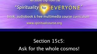 Celebrity 15c5: "Ask for the whole cosmos!" Wealth