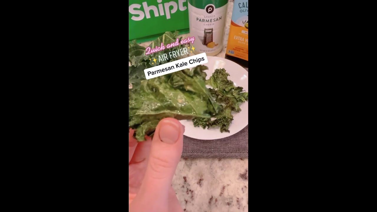 Air Fryer Parmesan Kale Chips