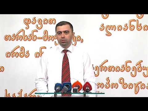 საქართველოს \"პატრიოტთა ალიანსის\" წევრების ბრიფინგი