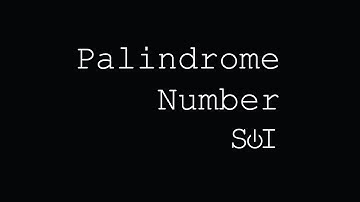 Palindrome Number