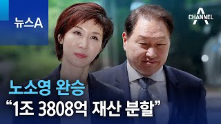노소영 완승…“1조 3808억 재산 분할” | 뉴스A