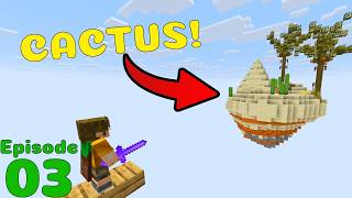 THE SEARCH FOR CACTUS! | Can I make $1,000,000 in SKYBLOCK? Ep. 3