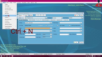 HOW TO CREATE LEDGER IN SWASTIK accounting softwaer Lesson 2