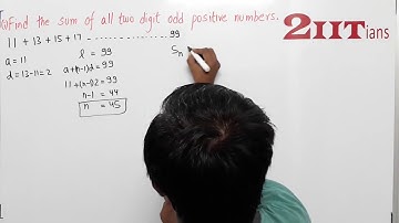 AP & GP Ex9.3 Bonus8 Class X ICSE | IIT JEE Find the sum of all two digit odd positive numbers.