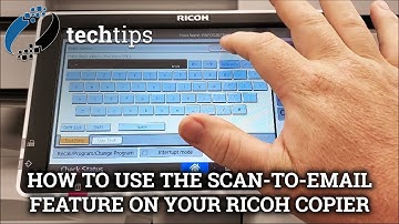 How to use the scan-to-email feature on your Ricoh copier || Office Systems Tech Tips