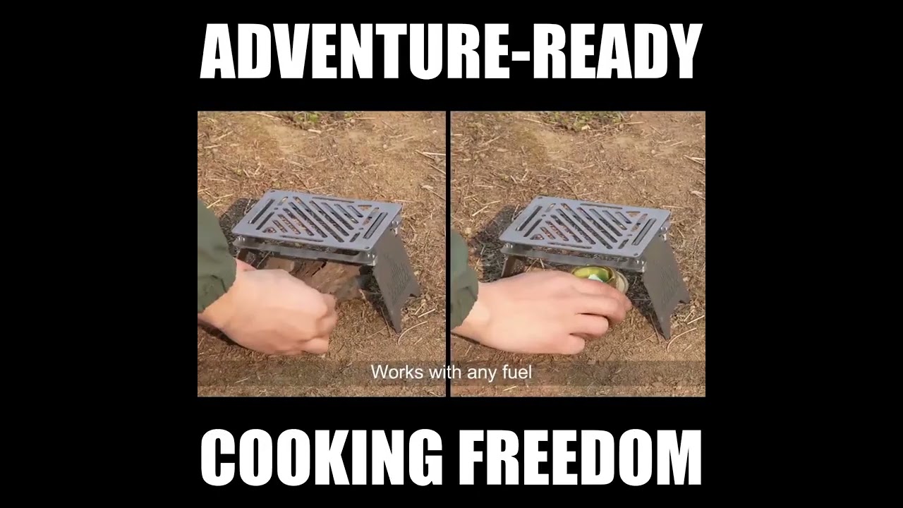 Outdoor Titanium Stove, Fuel It Your Way