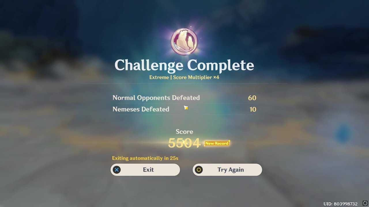 Day 5 Stable Response Vibro-Crystal Research Event 5504 Score