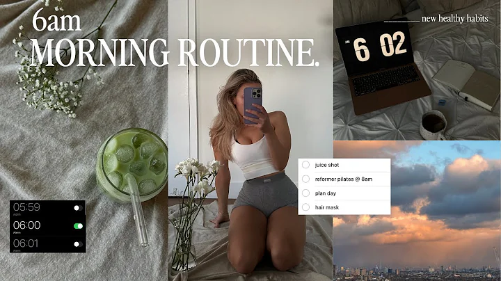6AM MORNING ROUTINE (2023) | new healthy habits & productive start to the day ~aesthetic~