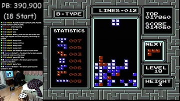 (NES TETRIS) B TYPE 18-3 COMPLETE