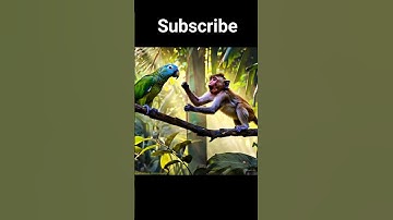 A parrot saves an school bus that was submerged in ice water #short #ai #monkey