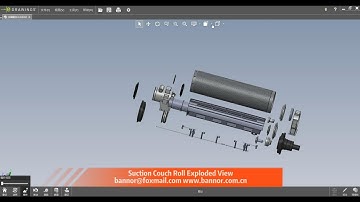 Suction Couch Roll for Paper Mill Exploded View