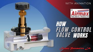 How Pneumatic Flow Control Valve Works |  FCV  | Airmax Pneumatics LTD.