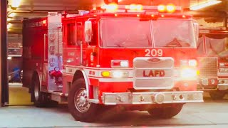 LAFD Engine 209 Returning to Station 9