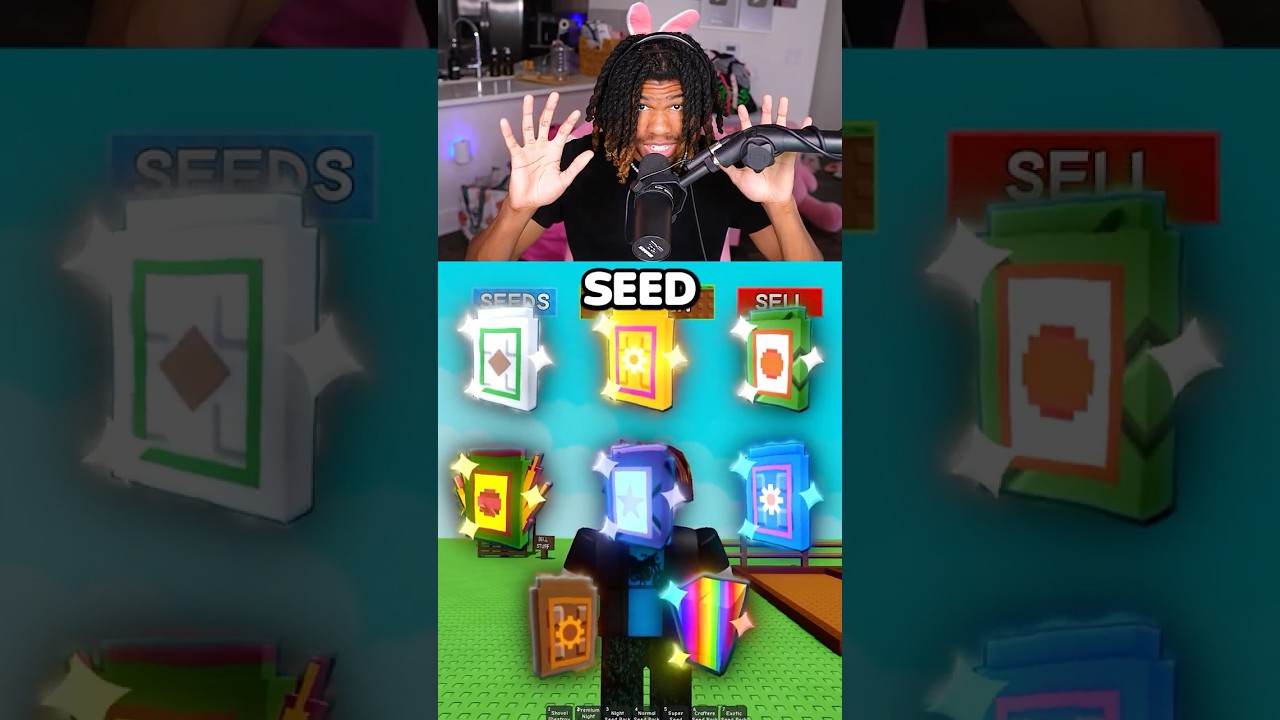 Valekis Uses EVERY Seed Pack!  #growagarden #growagardenroblox
