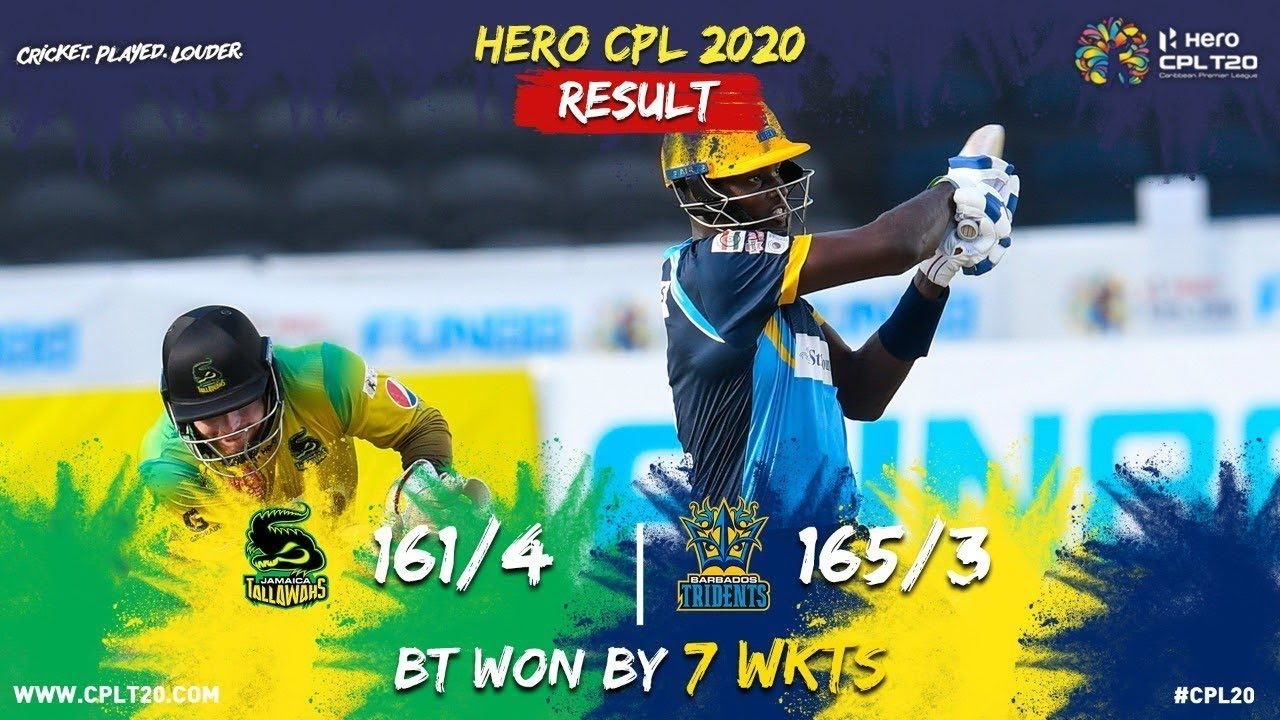 cpl2020 match 28 highlights | barbados tridents vs Jamaica tallawahs | Jt vs Bt Highlights| 