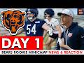 Chicago Bears Rookie Minicamp Day 1 Takeaways & News + Zah Frazier Update