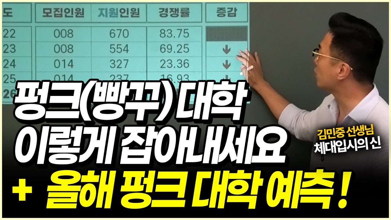 올해 펑크 체육대학 예측! 4~5등급의 초특급 전략 | 부실대학 리스트 (교육부)