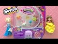 shopkins season five blind bag Unboxing with Elsa and Disney princesses