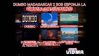 DUMBO MADAGASCAR 2 BOB ESPONJA LA PELÍCULA 2-3 MIRACULOUS 6 EN 1 DVD PIRATA MENU