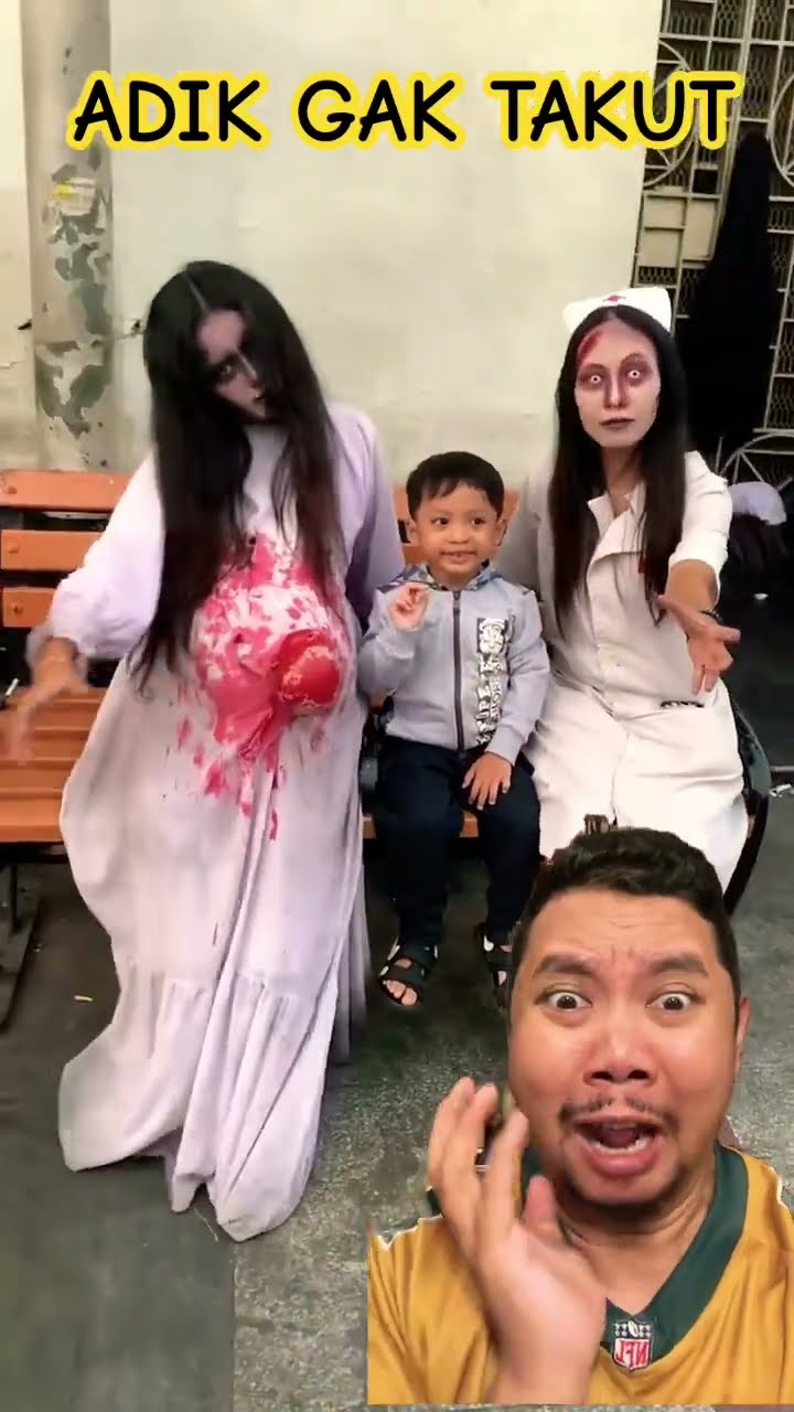 FOTO SAMA MBAK KUNTI!!!? #halloween #humor #family #love #comedia