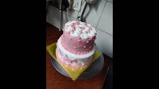 Strawberry Vanilla Cake Two Tier Cake Double Decker Cake