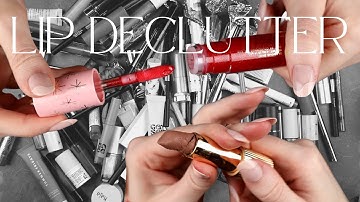 INSANELY THOROUGH LIPSTICK DECLUTTER