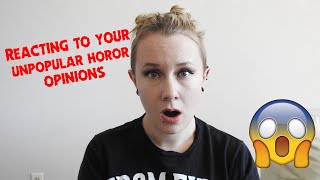 REACTING TO YOUR UNPOPULAR HORROR OPINIONS | carnagecandyy