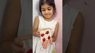 Little artist 🧑🎨 ladybug 🐞 #ladybugart #minicanvas #ytshorts #soulfulartcrafts