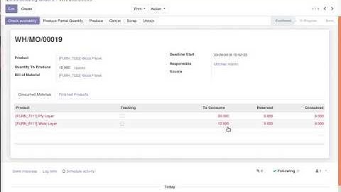 How to process Partially/Semi Finished good Manufacturing Order | Odoo Apps Features #odoo16