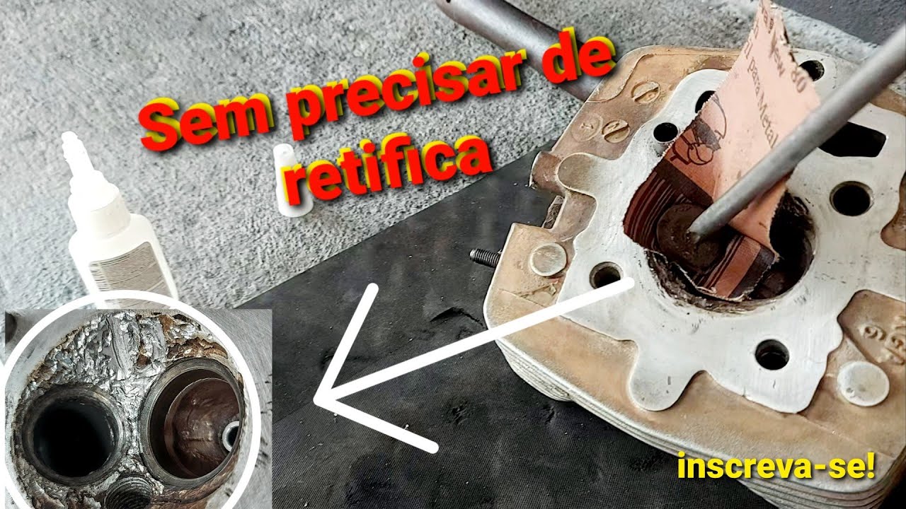 Recuperando sede de válvula no cabeçote danificada resultado da quebra da válvula