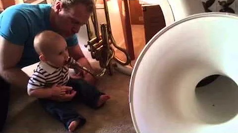 Theo play the tuba
