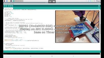 ESP32 capture Analog input, display on SPI ILI9341 screen in waveform, base on Timer Interrupt.