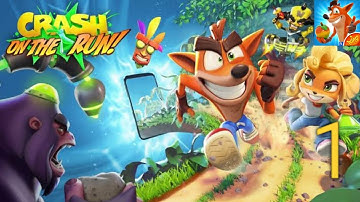 Crash Bandicoot: On the Run! - Walkthrough Gameplay Part 1, Tutorial - Nitro Scorporilla (Android)