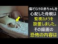 なぜか傷だらけの赤ちゃんを見て母親はカメラを設置。一気に血の気が引いた、ペットの猫の行動とは?