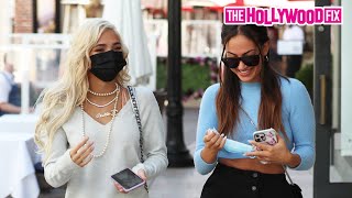 Pia Mia Perez & Inanna Sarkis Talk New Music & Street Style While Out To Lunch In Beverly Hills