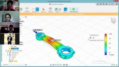 Design and simulation of Connecting Rod using Autodesk Fusion 360 software