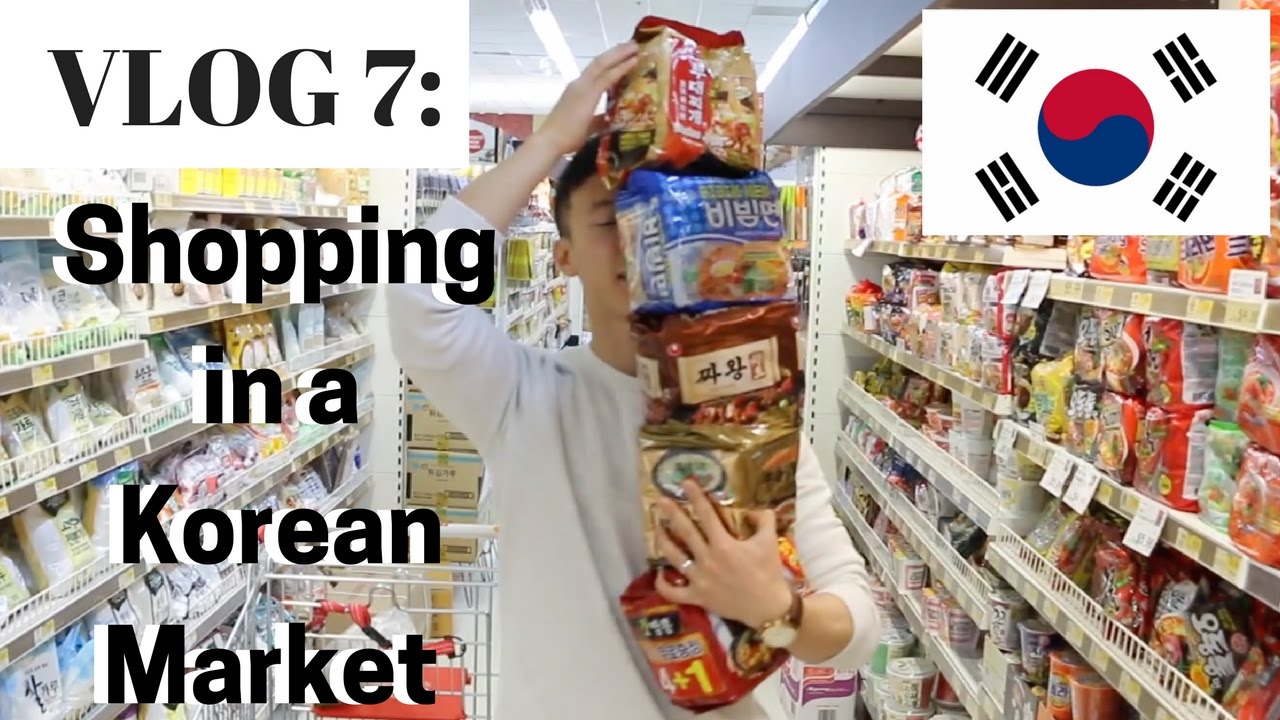 VLOG 7 Shopping in a Korean Market YouTube