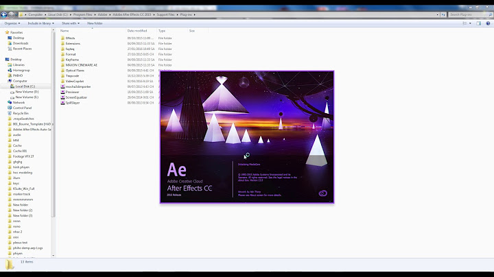 Hướng dẫn cài plugin cho after effect năm 2024