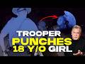 Trooper Punches 18-Year-Old Girl in the Face Over a Clipboard!