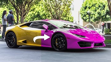how to change a car color to any color photopea tutorial