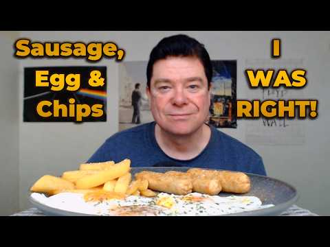 ASMR - Eating Sausage, Egg & Chips | School Memories Ramble