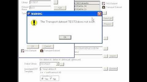 Definedoc Tutorial: Input Datasets