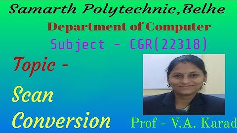 Scan Conversion