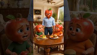 The Apple Family's Emotional Support #viral #youtubeshorts #emotional #aifruits
