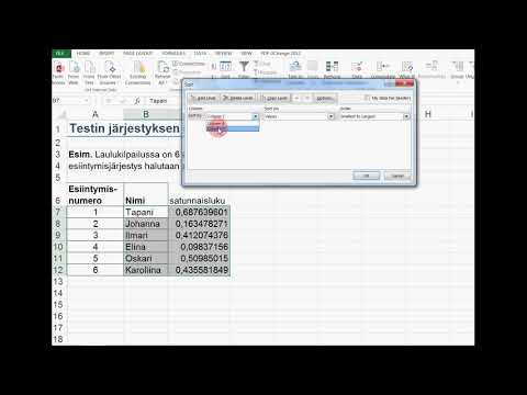 Video: Miten haet arvoa Excelissä?