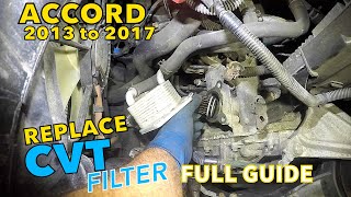 Honda Accord 2013 to 2017 CVT filter replacement Full Guide #cvtfilter #cvt