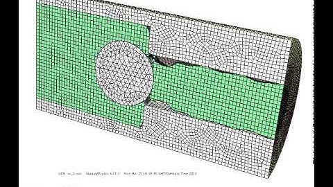 FSi Model of a ball-valve closing
