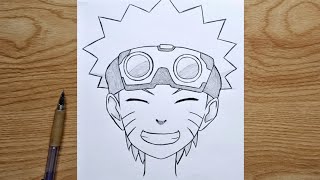 Easy Anime Drawing | How To Draw Naruto Uzumaki | Naruto Step By Step | Easy Tutorial