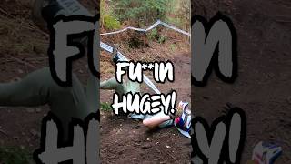 F***in hugey!!! 🤣😱 #mountainbike #mtb #cycling #bicycle #bike #downhill #dh #extreme #crash #fail